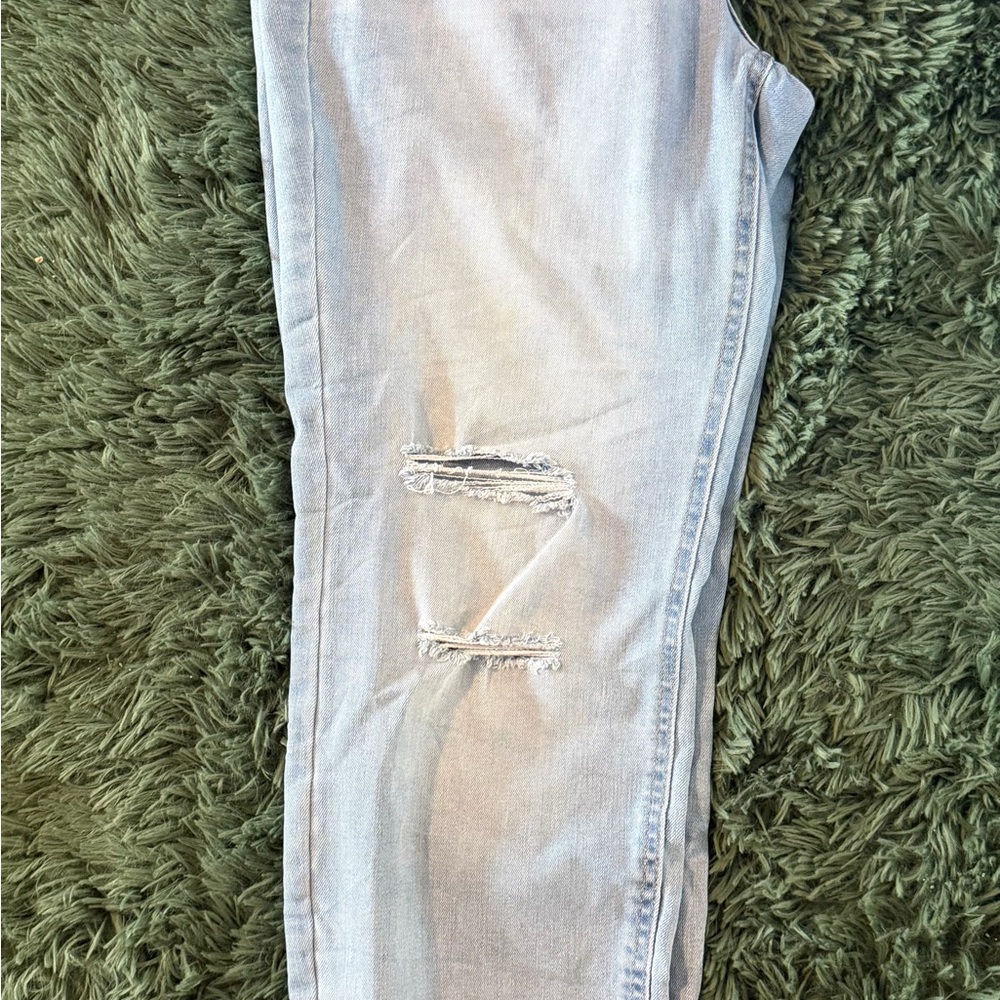 LC Lauren Conrad Light Wash Distressed Boyfriend Jeans